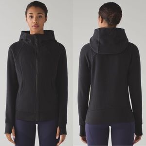 Lululemon Scuba Hoodie Light Cotton Fleece in Black Size 4